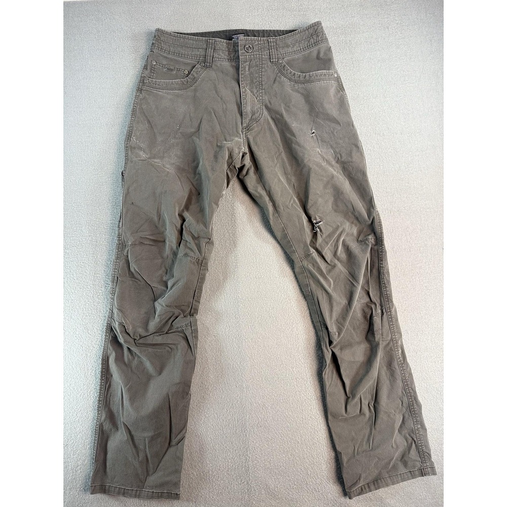 Kuhl Revolvr Jeans Mens 30x31 Gray Relaxed Straight Canvas Hiking Quick Dry 5232